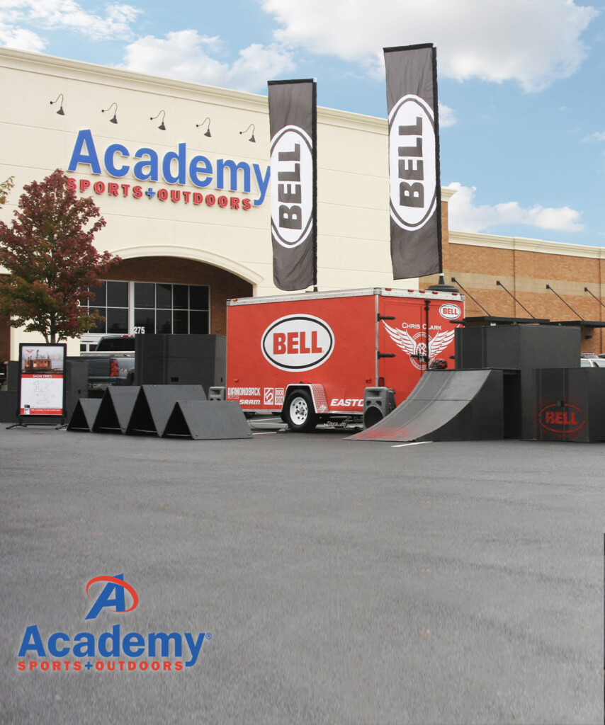 Bell Helmets retailer tour program at Academy Sports and Outdoors
