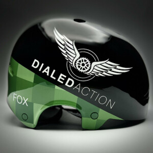 Brian Fox custom helmet by AUS10designs